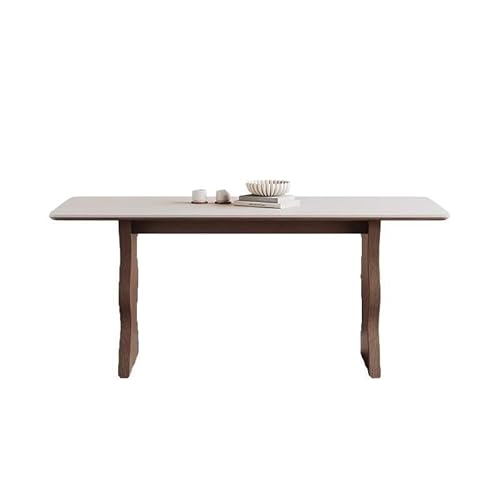 BASXDRFXZ Moderner Küchentisch Esstisch Rechteckig Modern Einfach Home Matte Rock Plate(160x80x75cm) von BASXDRFXZ