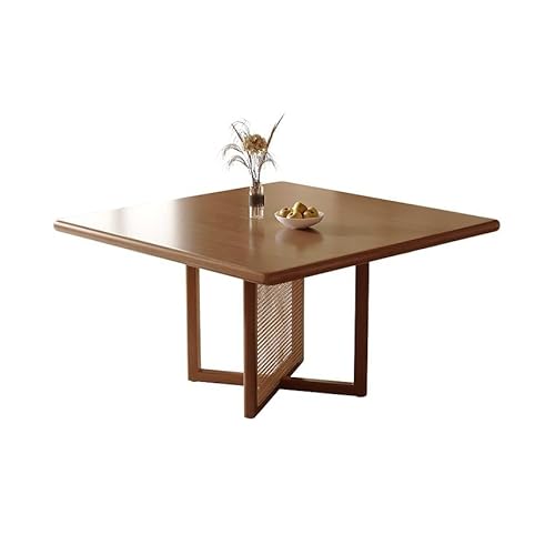 BASXDRFXZ Moderner Küchentisch Massivholz Quadratischen Tisch Esszimmer Homestay Sonne Zimmer Verhandlung Kaffee Log(130cm) von BASXDRFXZ
