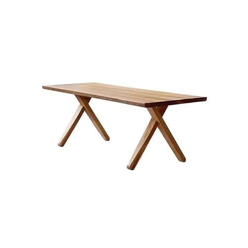 BASXDRFXZ Moderner Küchentisch Retro Alten Massivholz Esstisch Restaurant Wohnzimmer Schreibtisch Rechteckigen(160cm) von BASXDRFXZ