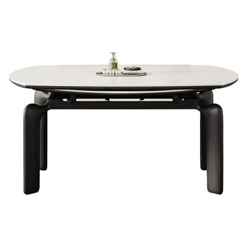 BASXDRFXZ Moderner Küchentisch Rock Plate Esstisch Home Rund Modern Einfach Dual-Use Klapptisch(120cm) von BASXDRFXZ