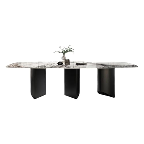 BASXDRFXZ Moderner Küchentisch Rock Plate Esstisch Modern Einfach Home Restaurant Rechteckig(220x100x75cm) von BASXDRFXZ