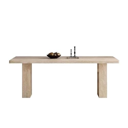 BASXDRFXZ Moderner Küchentisch Rock Plate Esstisch Modern Einfach Rechteckig Home Kleine Wohnung(200x90x75CM) von BASXDRFXZ