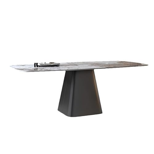 BASXDRFXZ Moderner Küchentisch Rock Plate Rechteckiger Esstisch Stilvoller moderner einfacher for Zuhause und kleine Wohnung von BASXDRFXZ
