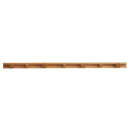 BASXDRFXZ Wandgarderobenhaken An der Wand montierter, kreativer Veranda-Eingang, Aufbewahrungsgarderobe aus Holz, verschiebbarer Kleiderhaken, Garderobenreihenhaken(A,M) von BASXDRFXZ