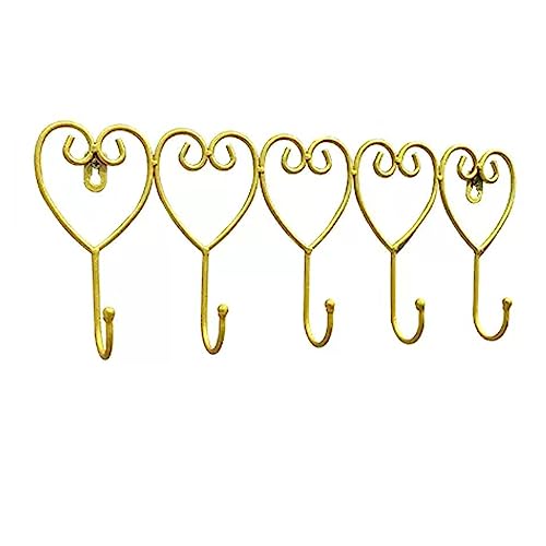 BASXDRFXZ Wandgarderobenhaken Bekleidungsgeschäft Haken Kreativer herzförmiger Kleiderbügel Umkleidekabine Kleiderhaken Startseite Wohnzimmer Garderobe(A) von BASXDRFXZ