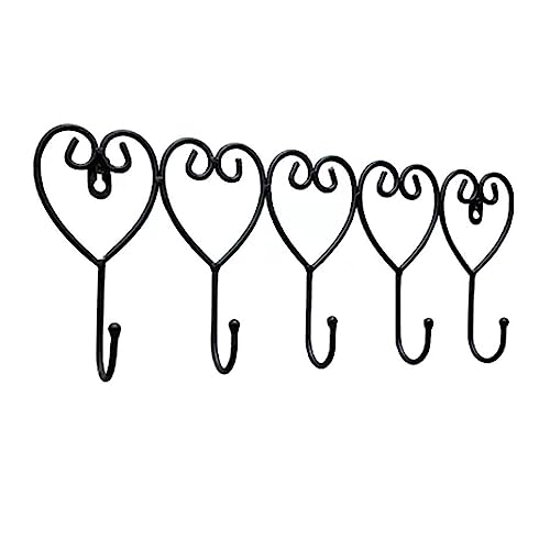 BASXDRFXZ Wandgarderobenhaken Bekleidungsgeschäft Haken Kreativer herzförmiger Kleiderbügel Umkleidekabine Kleiderhaken Startseite Wohnzimmer Garderobe(B) von BASXDRFXZ