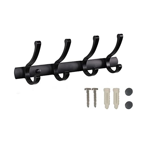 BASXDRFXZ Wandgarderobenhaken Home Wandbehang Garderobe 5 Haken Kleidersack Display Rack Wandaufhänger Lagerregal Geeignet for Hotel(4 Hooks) von BASXDRFXZ
