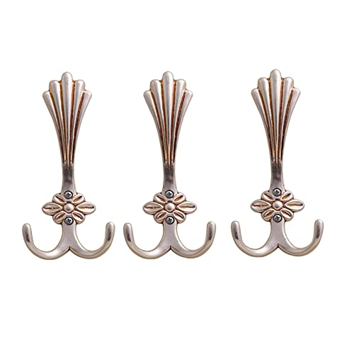 BASXDRFXZ Wandgarderobenhaken Mantel Haken Wandhalterung Land Bauernhaus Schlafzimmer Badezimmer Rack Metallmantel Handtuch Hut Schalbeutel 3 Pack von BASXDRFXZ