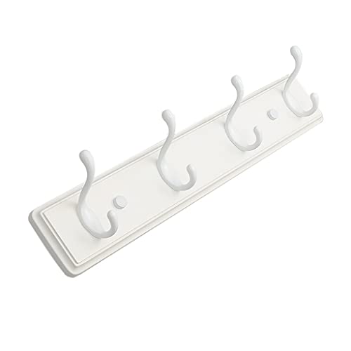 BASXDRFXZ Wandgarderobenhaken Mantelregal Wandhalterung stilvoller Kleiderhaken moderner Haken Kleiderbügel Wandlack Rack Weiß weiß(48.2cm) von BASXDRFXZ