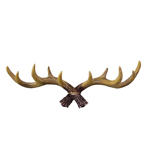 BASXDRFXZ Wandgarderobenhaken Moderne Garderobe Retro Geweih Wandbehang Kreative Schlüsselhaken Bekleidungsgeschäft Eingang Wanddekoration(B) von BASXDRFXZ