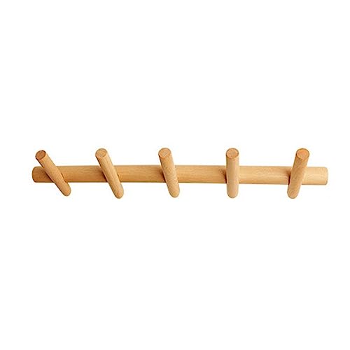 BASXDRFXZ Wandgarderobenhaken Moderner, minimalistischer Kleiderbügel, Wandhaken, Veranda, Holz, kreativer Kleiderhaken, Zuhause, Wohnzimmer, Garderobe, Regal(M) von BASXDRFXZ