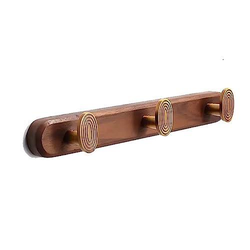 BASXDRFXZ Wandgarderobenhaken Neue Chinesische Stil Holz Kleidung Haken Tür Veranda Wohnzimmer Wand Reihe Kleiderbügel Mantel Rack(S) von BASXDRFXZ