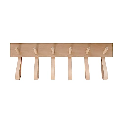 BASXDRFXZ Wandgarderobenhaken Nordic Stil Massivholz Kleiderhaken An Der Wand Hinter Tür Haken Veranda Mantel Kreative Garderobe(M) von BASXDRFXZ