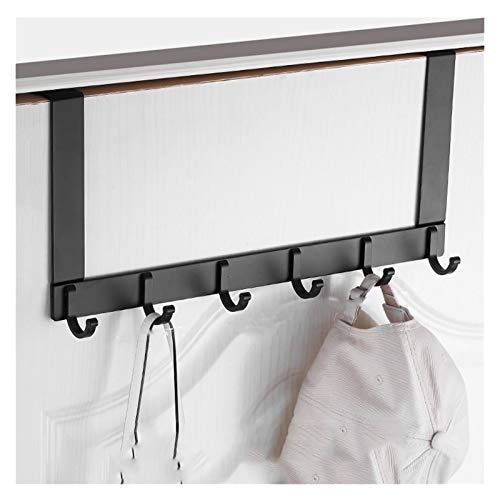 BASXDRFXZ Wandgarderobenhaken Türhaken Free Punch Lagerregal for Aufhängen von Handtüchern for(Black-2) von BASXDRFXZ