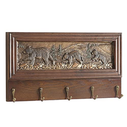 BASXDRFXZ Wandgarderobenhaken Wand hängende Schleide Rack Haken Schlafzimmer Wohnzimmer Eingangsstaatshaken Stil geprägter Hanging Coat(80cm) von BASXDRFXZ