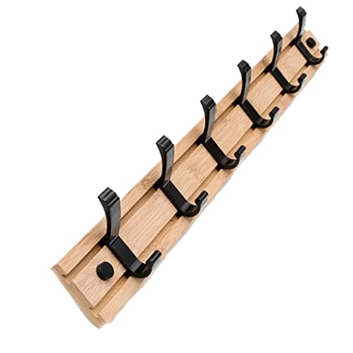 BASXDRFXZ Wandgarderobenhaken Wandmontierte Kleiderregal Rutsche Kleidung Haken for hängende Gepäckschlüssel kann im Schlafzimmer eingesetzt werden(60cm) von BASXDRFXZ