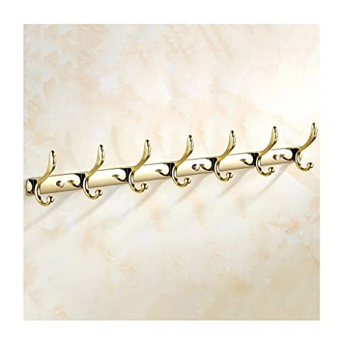 BASXDRFXZ Wandgarderobenhaken Wandmontierter Edelstahlmantel Kleiderbügel Haken Europäischen Stil Mantel Wandmantel Aufhänger Gold(C) von BASXDRFXZ