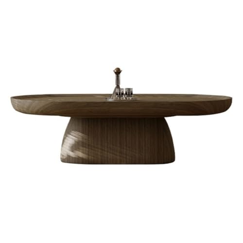 Industrieller Stil Ovaler Couchtisch, großer chinesischer Retro-Stil, Schlichter dekorativer(130cm) von BASXDRFXZ