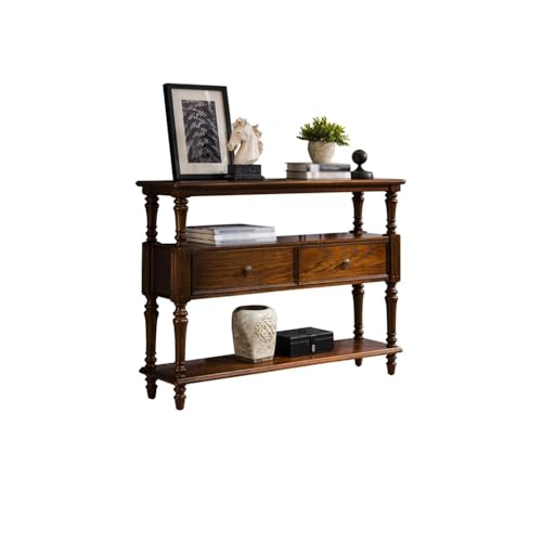 Konsolentische 120cm/47Zoll Massivholz-Eingangsschrank mit Sofa-Hintergrund-Lagerkonsole, für Büro, Diele, Korridorende etc von BASXDRFXZ
