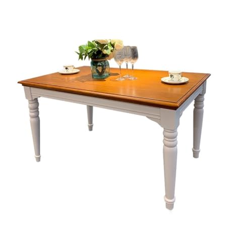 Moderner Küchentisch Einfacher pastoraler Esstisch im Landhausstil, klein, aus Massivholz(B:140CM*80CM*75CM) von BASXDRFXZ