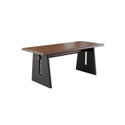 Moderner Küchentisch Esstisch aus massivem Walnussholz, Log, große quadratische Werkbank for das Wohnzimmer(160cm) von BASXDRFXZ