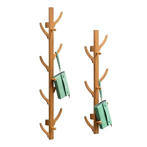 Wandgarderobenhaken Wand hängende katastrock Eingang Wohnzimmer Schlafzimmer Mantel Hut Einkaufstasche Backer Zweig Design 2 -Stück Set(111cm) von BASXDRFXZ