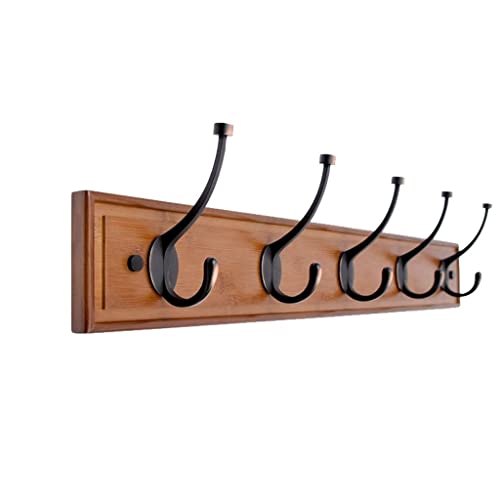Wandgarderobenhaken Wandmontierter Mantel Rack Key Halter for Wand Kreative Hochleistungsmantel Hängende Hut Schlüssel Regenschirm Handtuch oder Bademantel(B,4 hooks) von BASXDRFXZ