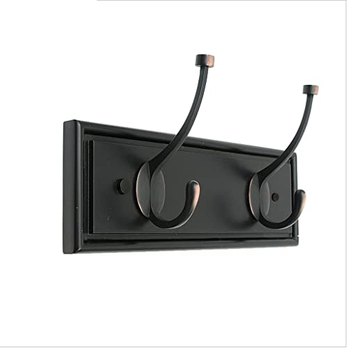 Wandgarderobenhaken Wandmontierter Mantel Rack Key Halter for Wand Kreative Hochleistungsmantel Hängende Hut Schlüssel Regenschirm Handtuch oder Bademantel(C,2 hooks) von BASXDRFXZ