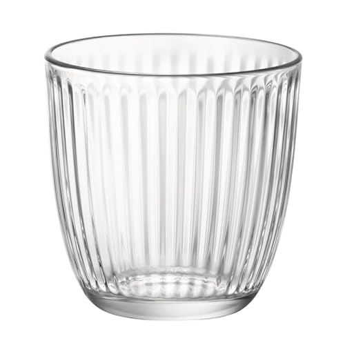 BATANIA 12 x Trinkglas Line, Saftglas, Wasserglas, Limonadenglas, Universalglas, 290 ml – mit Innenrelief, vielseitig einsetzbar von BATANIA