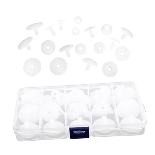 BATHVEVE 1 Karton DIY Puppengelenke Kunststoff Gelenke für Handgemachte Puppen Drehbare Bastelzubehör für Amigurumi Teddybären Babypuppen und Kreative Figuren Stabile Verbindungselemente von BATHVEVE