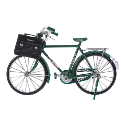 BATHVEVE Vintage Kleiner Fahrradmodell aus Legierung Selbstgemacht Selbstmontage Fahrrad Statue Miniatur Fahrradornament für Heimdekoration Fahrrad Skulptur Bruchfestes Modellspielzeug von BATHVEVE