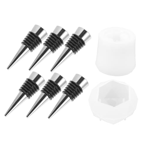 BATHVEVE 1 Satz Kristallcluster Silikonform für Weinflaschenverschluss Teiliges DIY mit Stopfen und Formen für Glänzende und Glatte Ergebnisse Einfach zu Reinigen und Langlebig von BATHVEVE