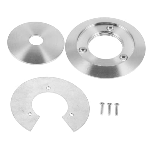 BATHVEVE 1 Satz Lampenschirm Set mit Fixierungsring und Dichtung Teiliges Aluminium Zubehör für Pendelleuchten Kompatibel mit Verschiedenen Lampenschirmen und Installieren von BATHVEVE