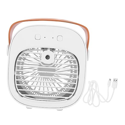 BATHVEVE 1 Satz USB Tischventilator mit Wassernebel Tragbarer Wiederaufladbarer Lüfter für Büro Zuhause und Reisen Leiser Multifunktionaler Kühlventilator für Sommer Weiß BATHVEVE 1 Satz USB Tischventilator mit Wassernebel Tragbarer Wiederaufladbarer Lüfter für Büro Zuhause und Reisen Leiser Multifunktionaler Kühlventilator für Sommer Weiß von BATHVEVE