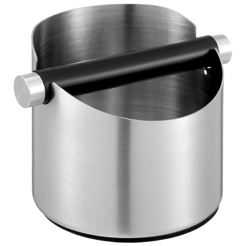BATHVEVE 1 Stück Kaffee Abklopfbehälter Praktischer Mülleimer für Espresso Rutschfester Boden Langlebig für Haushalt und Cafés von BATHVEVE