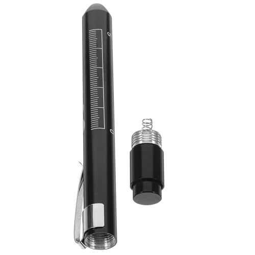 BATHVEVE 1 Stück LED Pen Light für Medizinische Anwendungen Tragbare Diagnose Lampe für Pupillen und Munduntersuchungen Schwarz ohne Batterie für Ärzte und Pflegekräfte BATHVEVE 1 Stück LED Pen Light für Medizinische Anwendungen Tragbare Diagnose Lampe für Pupillen und Munduntersuchungen Schwarz ohne Batterie für Ärzte und Pflegekräfte von BATHVEVE