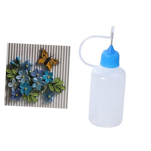 BATHVEVE 10 Stück Nadelflasche Klebstoffspender mit Rostfreiem Metallverschluss Präzise Dosierung für DIY Quilling und Klebelinien aus Bruchsicherem Kunststoff Farblich Sortiert BATHVEVE 10 Stück Nadelflasche Klebstoffspender mit Rostfreiem Metallverschluss Präzise Dosierung für DIY Quilling und Klebelinien aus Bruchsicherem Kunststoff Farblich Sortiert von BATHVEVE