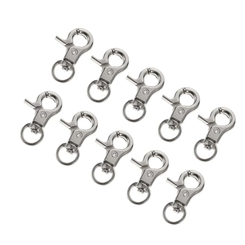 BATHVEVE 10 Stück Zinc Alloy Trigger Snap Hooks Robuste Verstellbare Clips für Taschen und Rucksäcke Langlebig und Vielseitig Einsetzbar für DIY Projekte von BATHVEVE
