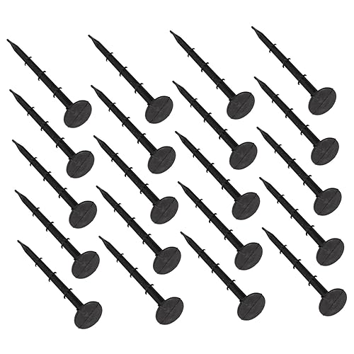 BATHVEVE 100 Stück Kunststoff Bodennägel Gartennägel Erdanker für Gewächshaus Garten Zelt Fixierung Unkrautvlies Rasenkante Outdoor Bodenanker BATHVEVE 100 Stück Kunststoff Bodennägel Gartennägel Erdanker für Gewächshaus Garten Zelt Fixierung Unkrautvlies Rasenkante Outdoor Bodenanker von BATHVEVE