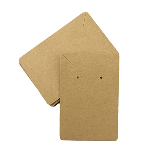 BATHVEVE 100 Stück Retro Kraftpapier Schmuckdisplaykarten für Ohrringe und Armbänder und Vielseitig Einsetzbar für DIY Projekte und Schmuckpräsentation BATHVEVE 100 Stück Retro Kraftpapier Schmuckdisplaykarten für Ohrringe und Armbänder und Vielseitig Einsetzbar für DIY Projekte und Schmuckpräsentation von BATHVEVE