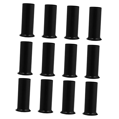 BATHVEVE 12 Stück Ärmel Für Kerzenleuchter Modern Groß Kronleuchter Kerzenhüllen Inhaber Lampensockel Hülse Kronleuchter-basisabdeckung Kronleuchter Lampenfassung Rohr Halter Eisen Black von BATHVEVE