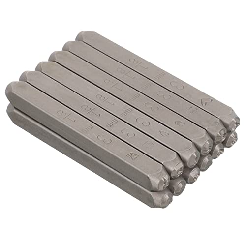 BATHVEVE 12 Stück Teiliges Herzförmiger Leder Prägestempel Hochwertige Stahlstempel für DIY Lederbearbeitung und Handwerk Präzise Stanzwerkzeuge für Klare Ergebnisse von BATHVEVE