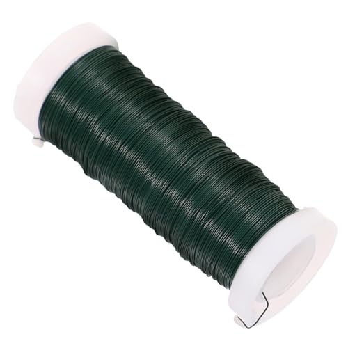 BATHVEVE 1Rolle Flexibler Gartendrahtbinder für Pflanzen Grüner Ummantelter Draht für Gartenarbeit zum Binden Stützen und Arrangieren von Blumen und Pflanzen von BATHVEVE