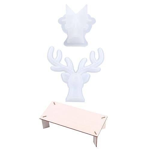 BATHVEVE 1Satz Geweih Silikonform für DIY Desktop Ornament oder Ohrringhalter Langlebig Einfach zu Verwenden für Heimdekoration und Bastelprojekte Perfektes von BATHVEVE
