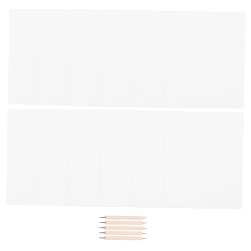 BATHVEVE 1Satz Graphit Transferpapier mit Transparentpapier und Doppelend Stift Punktierwerkzeugen zum Zeichnen Übertragen von Designs Holz und Kunstprojekten von BATHVEVE