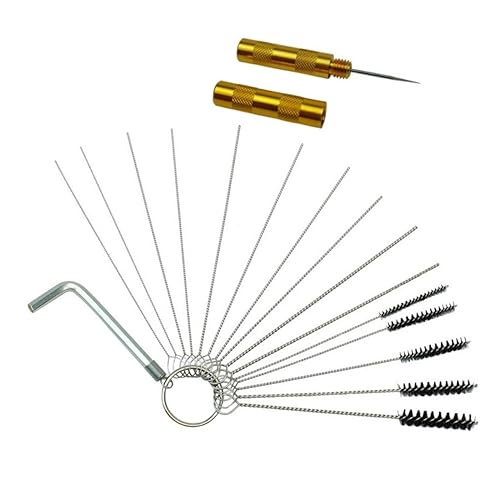 BATHVEVE 1satz Reinigungsset Für Sprühpistolen Teiliges Edelstahl-reinigungsset Mit Pinsel Und Nadeln Für Airbrush Tattoos Und Feine Rohre Praktische Aufbewahrungstasche Inklusive BATHVEVE 1satz Reinigungsset Für Sprühpistolen Teiliges Edelstahl-reinigungsset Mit Pinsel Und Nadeln Für Airbrush Tattoos Und Feine Rohre Praktische Aufbewahrungstasche Inklusive von BATHVEVE