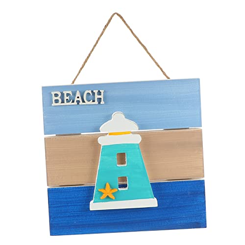 BATHVEVE 1stück Ocean Style Wanddeko Schild Aus Holz Nautische Dekoration Für Kinderzimmer Strand Und Meer-themenpartys Zum Aufhängen An Tür Fenster Oder Möbeln von BATHVEVE