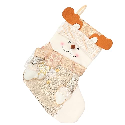 BATHVEVE 1stück Decorative Xmas Stocking Mit Glitzer Weihnachtsbaum Für Festliche Deko Für Kamin Fenster Und Wände Schafft Eine Lebendige Weihnachtsatmosphäre von BATHVEVE