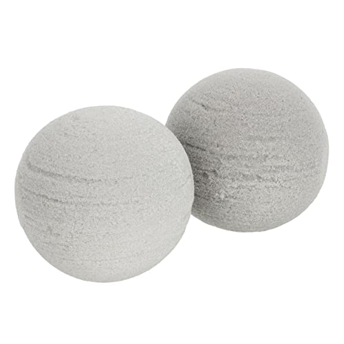 BATHVEVE 2 Stck Sphären Blumensteckschaum Runde DIY Schaumkugeln für Hochzeits und Partydekoration Trockene Floristik mit Starkem Wasseraufnahmevermögen für Kreative Blumenarrangements von BATHVEVE