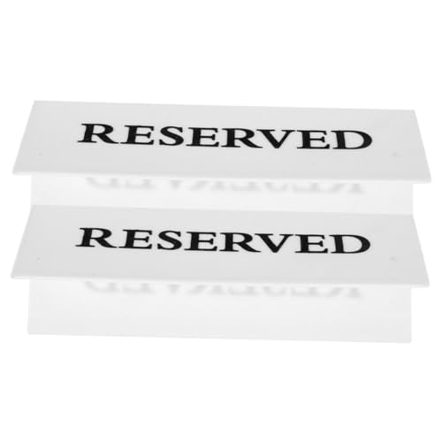 BATHVEVE 2 Stück Acryl Tischreservierung Wiederverwendbar Kompakt und Dekorativ Klare Beschriftung Stabiles Material für Restaurant Hotel Event Einfach zu Reinigen BATHVEVE 2 Stück Acryl Tischreservierung Wiederverwendbar Kompakt und Dekorativ Klare Beschriftung Stabiles Material für Restaurant Hotel Event Einfach zu Reinigen von BATHVEVE